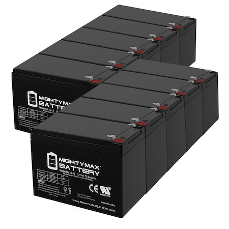 12V 15AH Replacement Battery for Spitfire Series 3 Scooters - 10 Pack